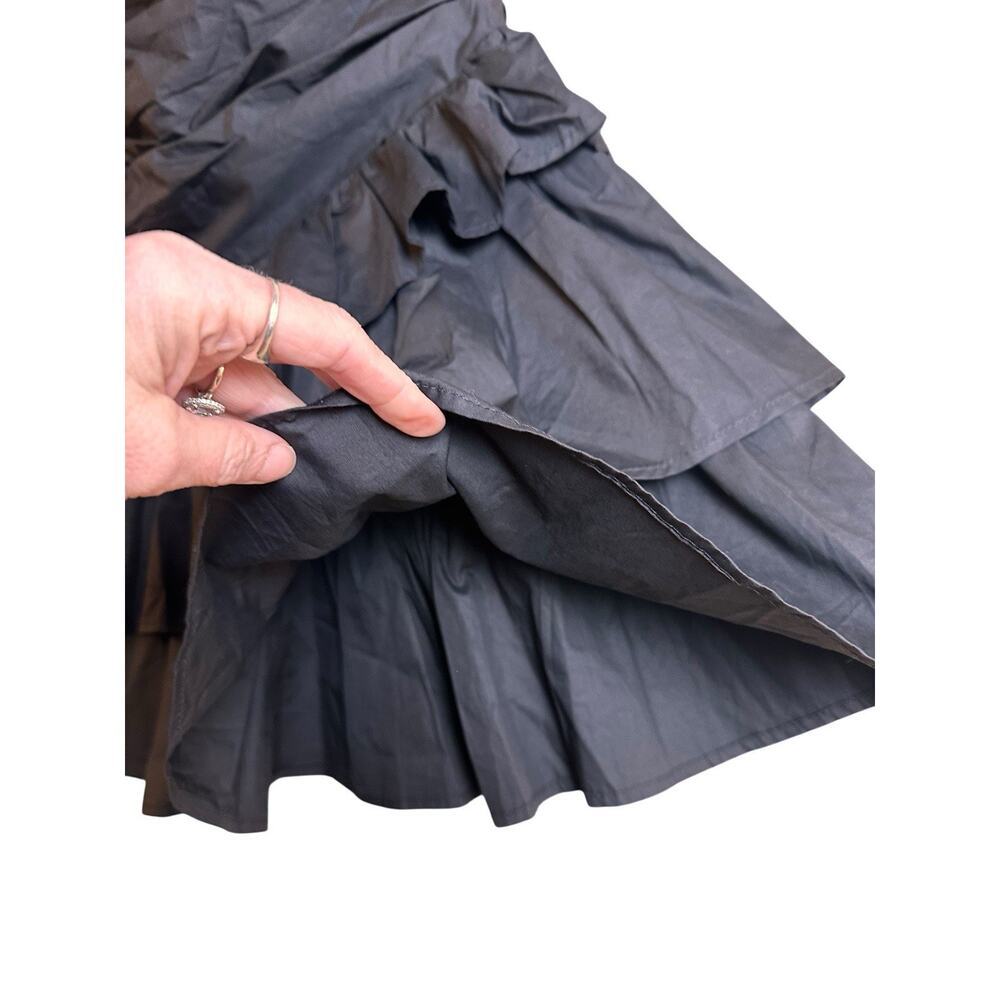 Hello Molly Black Strapless Ruffle Mini Dress - Picture 7 of 14